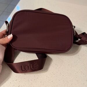 Lole Maroon Belt Bag